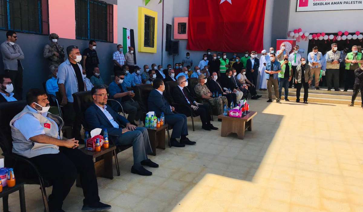 Cerablus’ta Eman Filistin Okulu Açıldı
