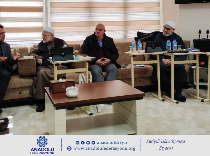 Anadolu Federasyonu heyeti Suriyeli İslam Konseyi'ni ziyaret etti