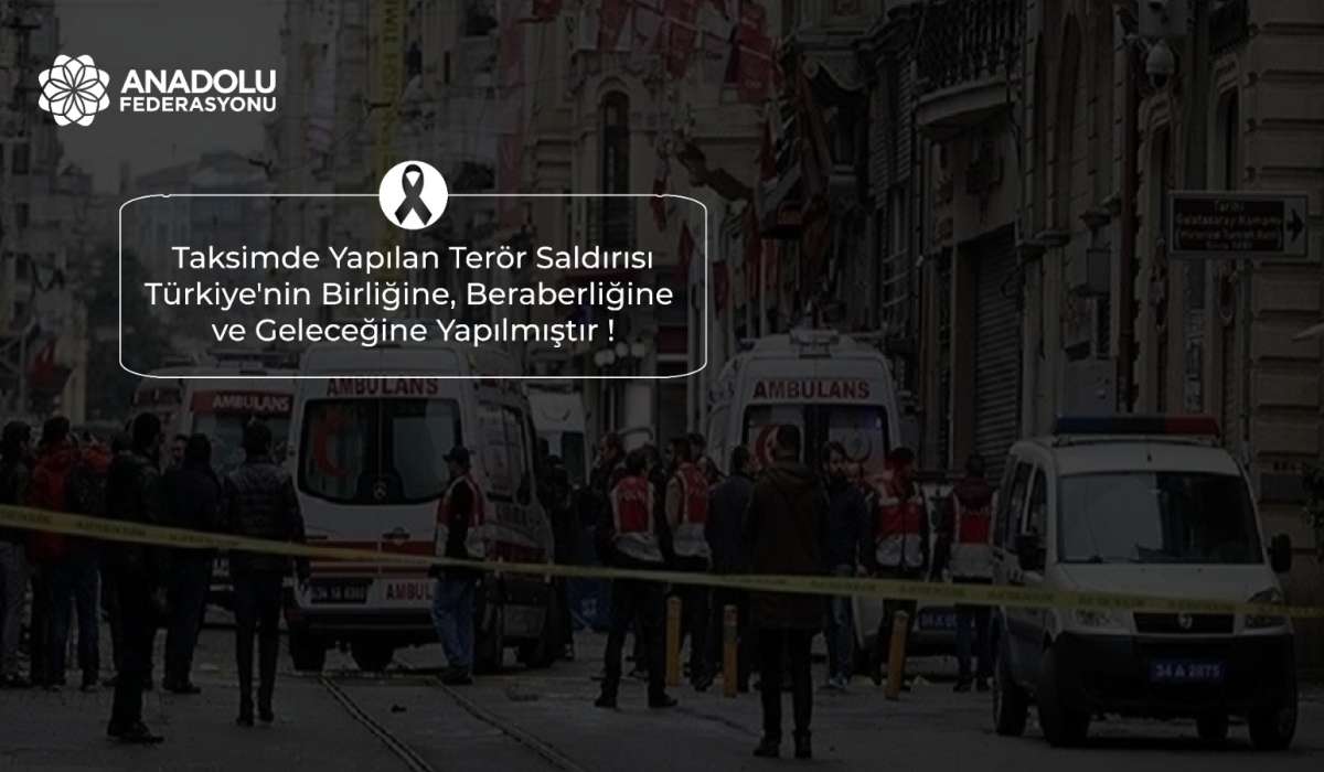 Terör Saldırısı Türkiye'nin Geleceğine Yapılmıştır!