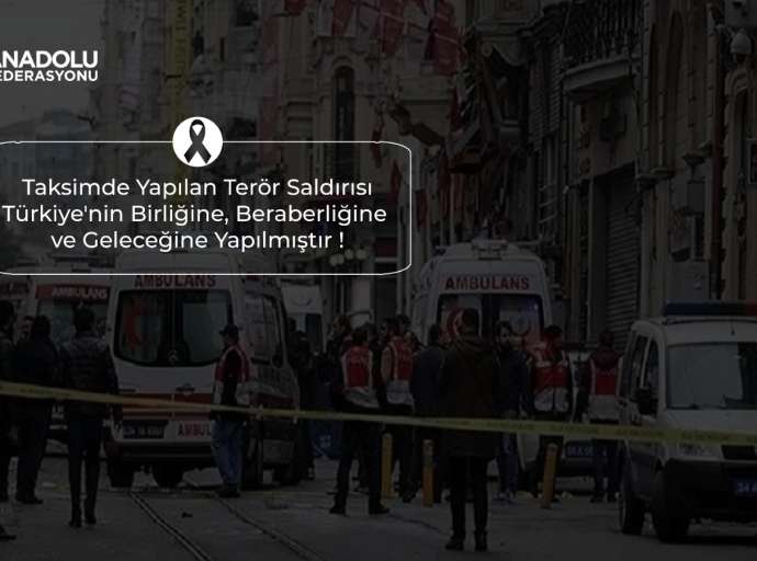 Terör Saldırısı Türkiye'nin Geleceğine Yapılmıştır!