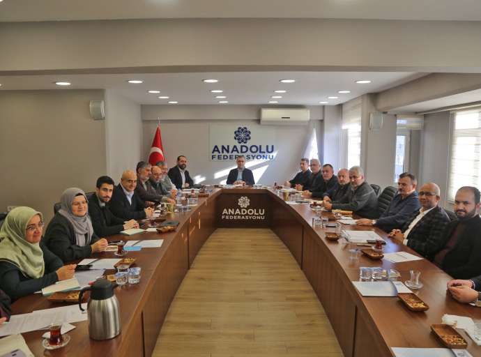 Anadolu Federasyonu Yönetim Kurulu Genel Merkezde bir araya geldi