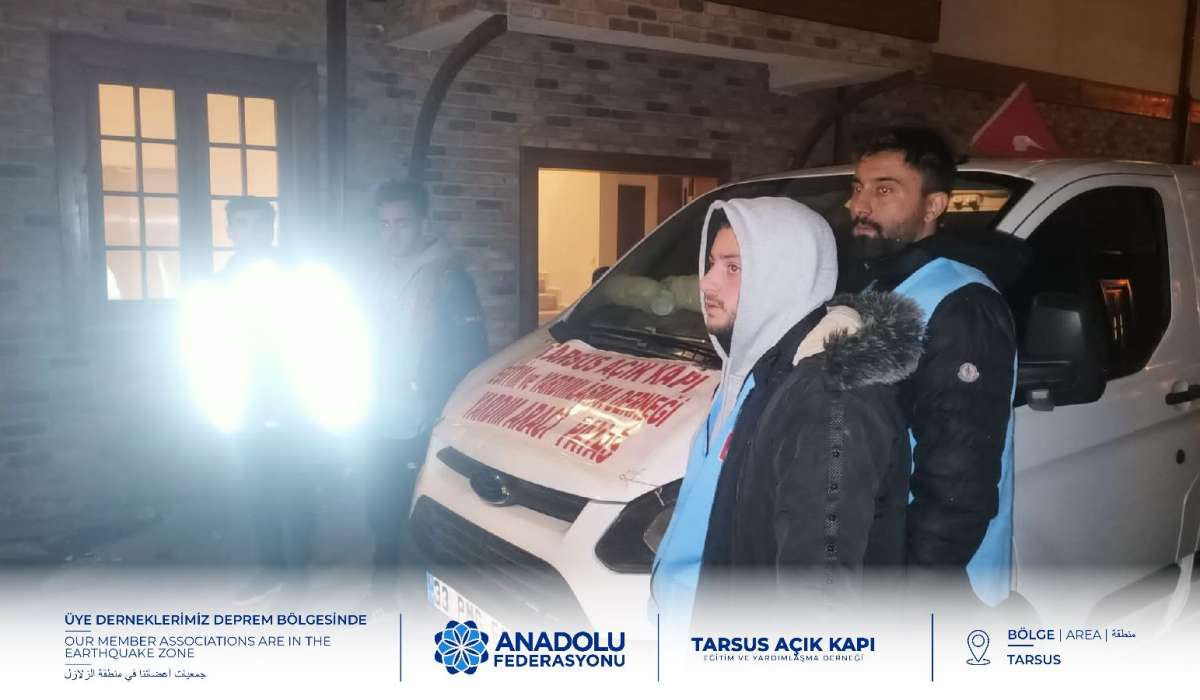 Tarsusdaki Depremzedelere Yardımlarımızı Ulaştırdık