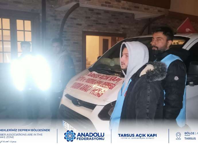 Tarsusdaki Depremzedelere Yardımlarımızı Ulaştırdık