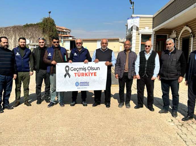 Anadolu Federasyonu Deprem Bölgesi Araştırma ve İnceleme Ekibi Afet Koordinasyon Merkezlerini Ziyaret Etti