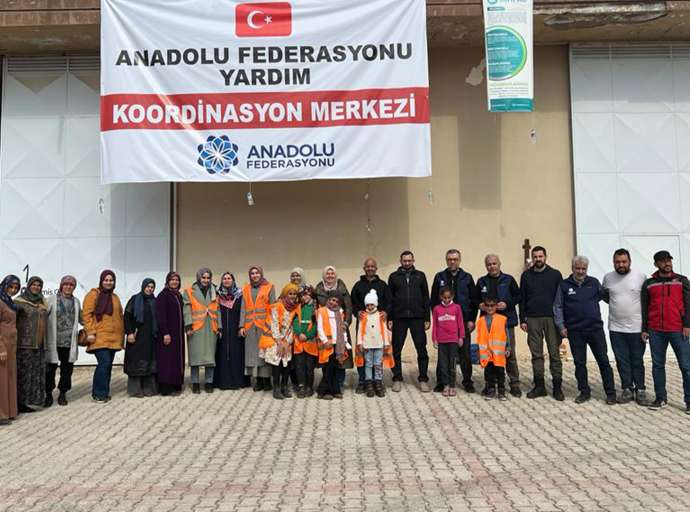 Anadolu Federasyonu Başkanımız Turgay Aldemir Hatay Reyhanlı’daki Koordinasyon Merkezini Ziyaret Etti