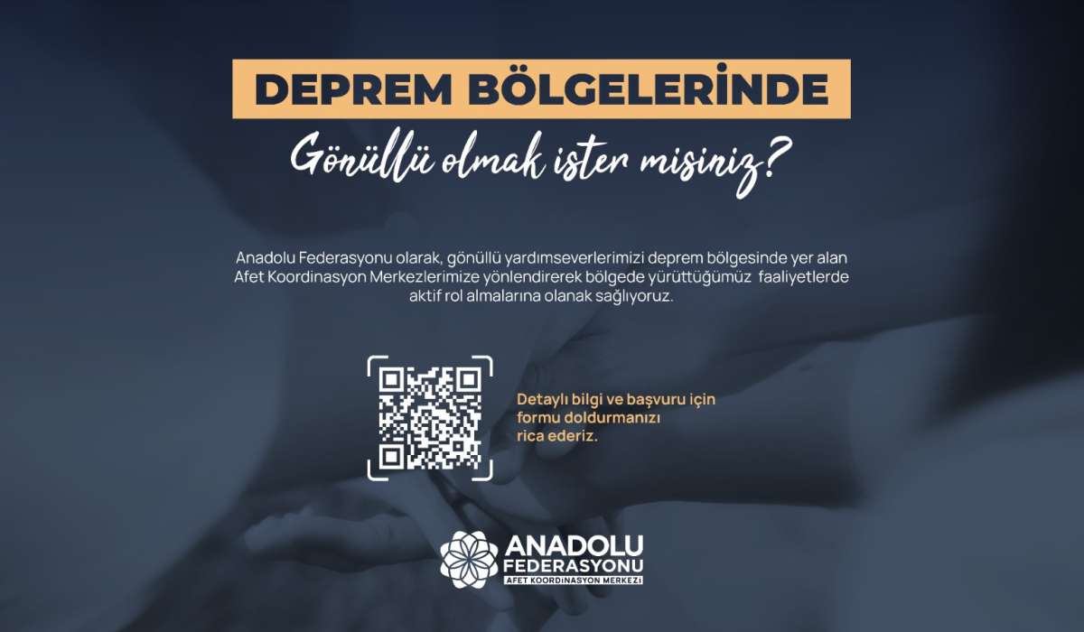 Deprem Bölgelerinde Gönüllü Olmak İster misiniz?