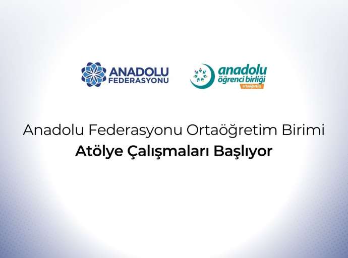 AF Ortaöğretim Birimi Atölye Çalışmaları Başlıyor