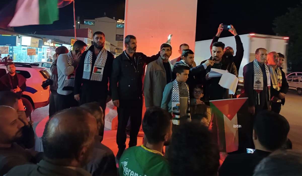 Erciş’te Gazze Yürüyüşü